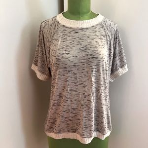 NWT. Kisua tunic T-shirt with ribbed detail size 8